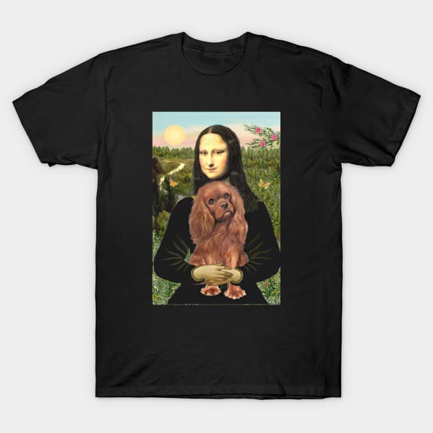 Mona Lisa loves her Ruby Cavalier King Charles Spaniel T-Shirt by Dogs Galore and More